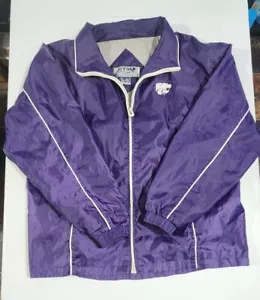 Kansas State Wildcats Purple Windbreaker Zip Up Size Large - Picture 1 of 7