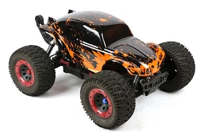 Cuerpo de buggy personalizado naranja fangoso para camión de radiocontrol 1/8 Thunder Tiger MT4 G3 HPI Savage - Imagen 1 de 7