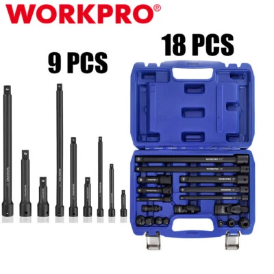 WORKPRO Impact Driver Extension Bar 18PC/9PCS Drive Socket Extension Accessories - Image 1 of 4