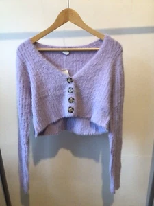 Urban Outfitters - Purple Cardigan - XS - New - £25 Rrp £44 - Picture 1 of 11