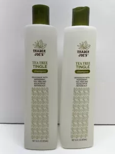 Lot of 2 Bottles Trader Joe's Tea Tree Tingle Shampoo Free Priority Shipping! - Picture 1 of 2