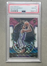 202 Panini NBA Select Keegan Murray Tri-color Rookie Card PSA 10 - Sac Kings