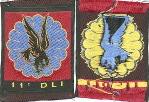 11° Division Légère d’Intervention, Parachutiste, type 1831, en tissu (9417) - Picture 1 of 1