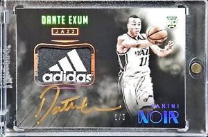 2014-15 Dante Exum Noir Rookie Adidas Tag Autographs /5