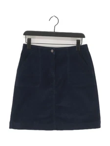 Crew Clothing Women's Mini Skirt UK 10 Blue Cotton with Elastane Short Mini - Picture 1 of 5