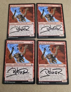 Reckless Bushwhacker   X1  Signed By Kieran Yanner  Magic the Gathering - Picture 1 of 1