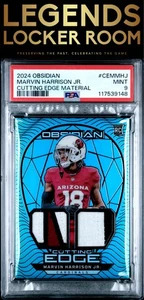 2024 Panini Obsidian Cutting Edge Materials Marvin Harrison Jr. /25 PSA 9 - Picture 1 of 2