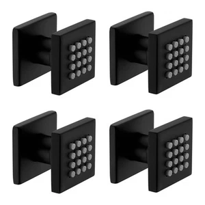 4 pcs Brass Square Body Spray Shower Jets High Pressure Adjustable Massage Sp... - Picture 1 of 7