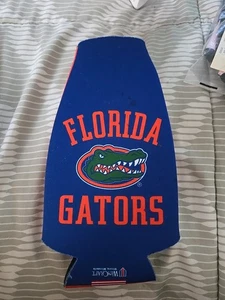 Florida Gators NCAA Zip Bottle Coozie Koozie Cooler Blue  B1 - Picture 1 of 3