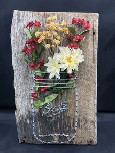Kugelgefäß Handarbeit Scheune Holz Platzdeko - Bild 1 von 3