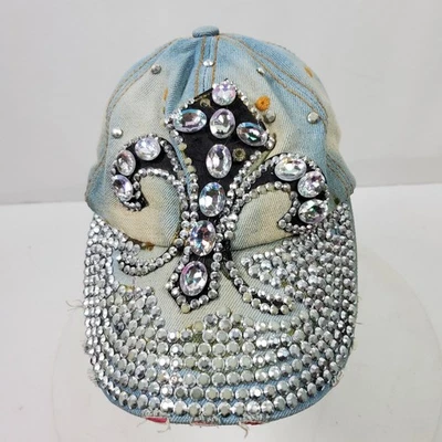 De colección FLEURDELIS Envejecido Bling Sombrero Gorra con Estrás Cuentas Lentejuelas Talla Única Foto 1 de 4