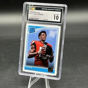 Calvin Ridley (RC) Rookie Card CGC 10 (2018 Donruss, #311) - Picture 1 of 3