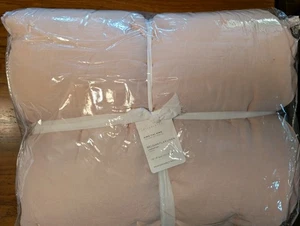 POTTERY BARN Belgische Flachs Leinen Bettdecke - King/CKing - Soft Rose - Neu mit Etikett - Bild 1 von 4