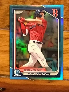 2024 Bowman Draft Chrome Roman Anthony #BDC-19 Sky Blue Refractor - Picture 1 of 2