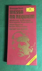 Giuseppe Verdi Messa Da Requiem 2-Cassette Box Set Herbert Von Karajan Germany - Imagen 1 de 6