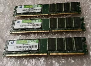 3 x Corsair VS512MB333 512MB PC2700 DDR2 Desktop Memory Modules (1.5GB total) - Picture 1 of 2