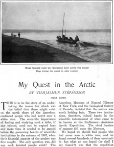 Arktischer Yukon Alaska VILHJALMUR STEFANSSON Eskimos LANGTON BAY Orig. Artikel 1912 - Bild 1 von 5