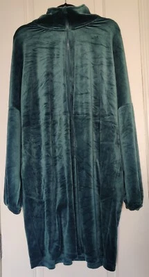 Vestido Anthropologie Saturday Sunday Rosalind Media Cremallera Terciopelo Esmeralda XXL Foto 1 de 4