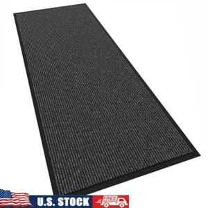 Heavy Duty Non-Slip Doormat Indoor Outdoor Rubber Backing Low Profile Mat New - Picture 1 of 7