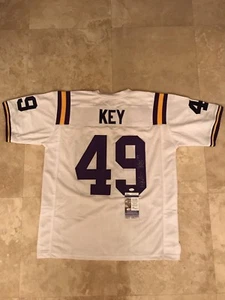 ARDEN KEY LSU Tigers SIGNED Custom Stitched Jersey JSA SD32488 - Picture 1 of 12