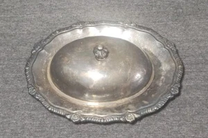 Bristol Silver Co Ovale Servierplatte Deckel EPC 9 Vintage 7,5 Zoll lang - Bild 1 von 24
