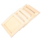 6Pcs DIY Blank Wooden Photo Holders Children DIY Clay Photo Frames for Home