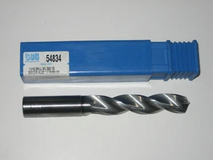 Taladro de trabajo de carburo sólido SGS 54834 11/16" 5XD 143 mm OAL TiB2 con muescas - Imagen 1 de 3