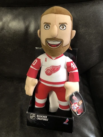 NEW Hank Zetterberg Detroit Red Wings NHL BLEACHER CREATURES PLUSH TOY Doll 14” Cover