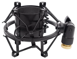 Black Metal Shock Mount w/Foam For MXL V67G HE Condenser Studio Microphone - Picture 1 of 5