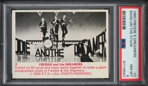 1965 DONRUSS FREDDIE & THE DREAMERS BAND ON THE STAGE #2 PSA 8 - Picture 1 of 2