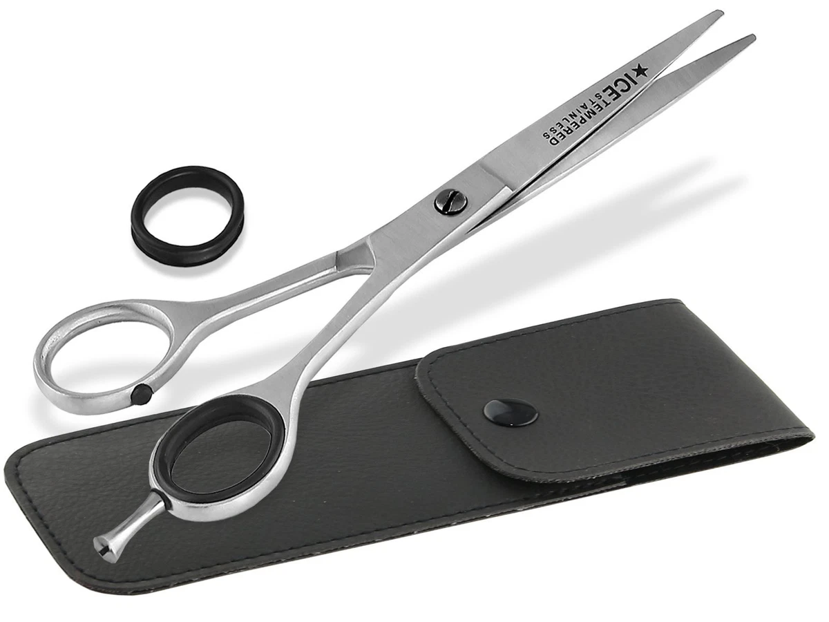 Tomishi Friseurschere & Modellierschere Set – 15,3 Cm, Japanstahl, Schwarze Titanbeschichtung, 36 Zähne