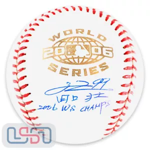 So Taguchi Signed "2006 WS Champs" Rawlings 2006 WS Official Baseball BAS - Picture 1 of 3