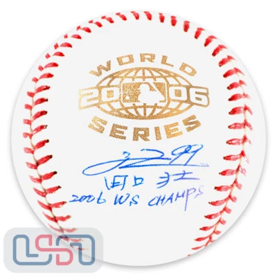 So Taguchi Signed "2006 WS Champs" Rawlings 2006 WS Official Baseball BAS - Image 1 of 3