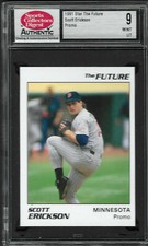1991 Star The Future Scott Erickson Promo SCD 9 Mint UT Minnesota Twins