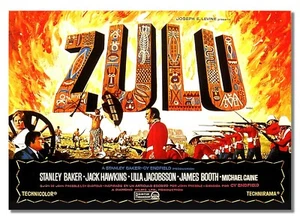 Zulu Epic War Film Vintage History Movie Advert Cinema Stars Warriors Poster - Bild 1 von 6