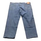 Levis 550 Jeans Relaxed Fit Straight Blue Denim Mens 54x30