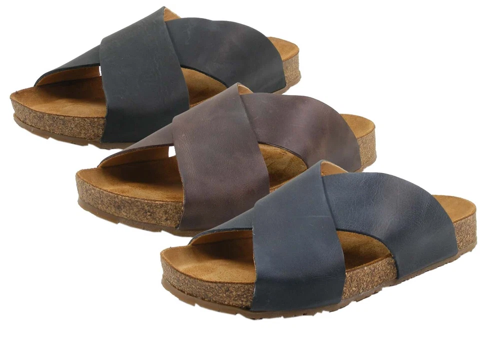 Haflinger Bio Mio 819412-0 Herren Clogs Leder Pantoletten - Bild 1 von 1