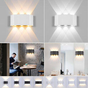 Modern LED Wall Lamp Up Down Light Nordic Style Hotel Sconce Wall Fixture Decor