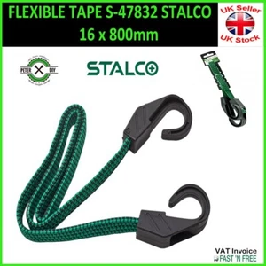 CINTA DE EQUIPAJE FLEXIBLE con Gancho 16 x 800mm S-47832 STALCO - Imagen 1 de 1