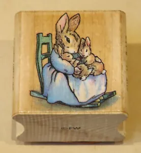 ALL NIGHT MEDIA RUBBER STAMP BEATRIX POTTER "MRS. RABBIT" - Foto 1 di 3