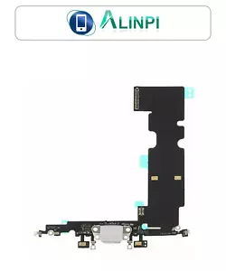 Conector Flex Carga + Microfono + Antena para iPhone 8 Plus Gris Blanco Plata - Imagen 1 de 1