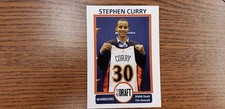 2009 STEPHAN CURRY NBA UNIFORM DRAFT ROOKIE PROMO BASKETBALL CARD 