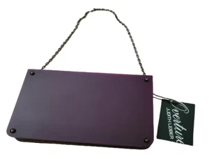 Borsa da sera pochette Overture Judith Leiber Alexis borsa a mano resina viola NUOVA etichette - Foto 1 di 8
