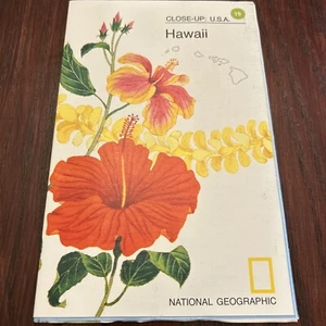 NatGeo National Geographic Vintage 1986 Paper Map Close-Up USA Hawaii - Picture 1 of 2