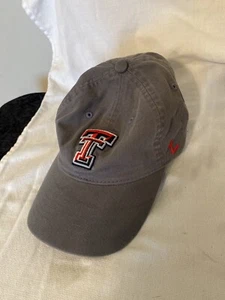 ZEPHYR Texas Tech Red Raiders Dark Gray Hat Cap Adjustable Cotton 6 Panel - Picture 1 of 6