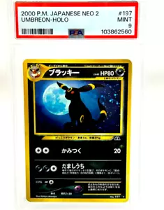 PSA 9 Umbreon No. 197 Neo Discovery Holo Japanese Pokemon Card-1 - Picture 1 of 11