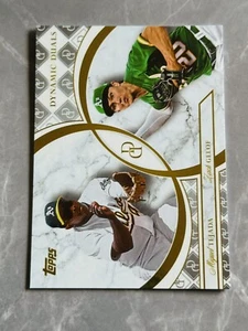 2024 Topps Dynamic Duals Miguel Tejada / Zach Gelof Base #42 Athletics - Picture 1 of 2