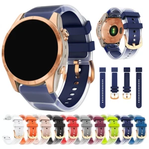 Schnell Passendes Silikon-Uhrenarmband Für Garmin Fenix ​​7S 6S Pro 5S  | - Picture 1 of 26