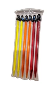 Susan Bates Crystalites Acrylic KNITTING NEEDLES Set 8mm / 9mm / 10mm #15112 - Picture 1 of 3