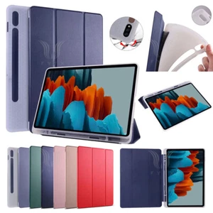 PU Leder Hülle mit Stifthalter Für Samsung Galaxy Tab S8 S7 11" 12,4" S6 Lite - Bild 1 von 48